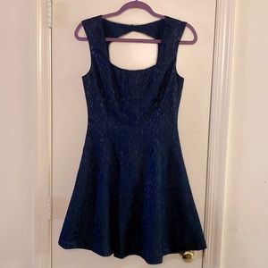 BCBG Paris Navy Lace Minidress